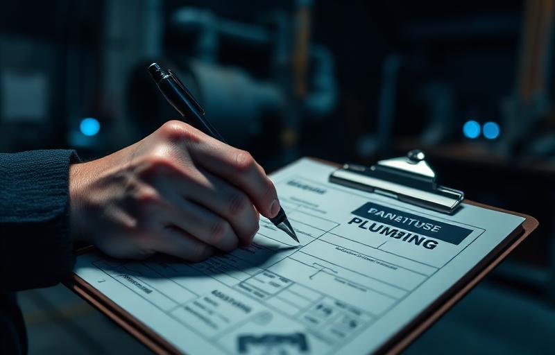 Preventivo dettagliato scritto su clipboard prima di iniziare il lavoro